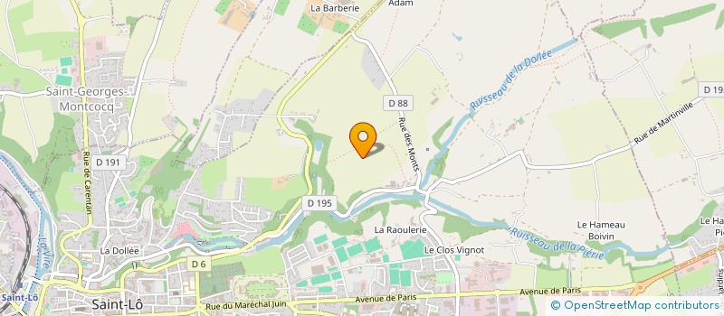 localisation de l'entreprise MADAME ISABELLE FONTANA  SAINT-LO