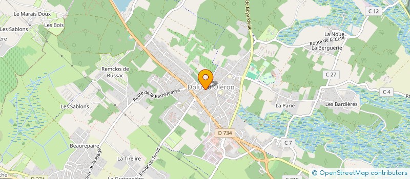 localisation de l'entreprise MADAME ISABELLE FORGET  DOLUS-D'OLERON