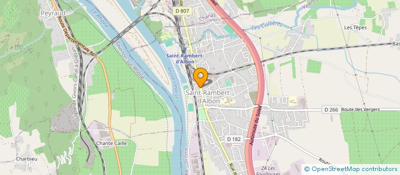 localisation de l'entreprise MADAME ISABELLE FORIEL  SAINT-RAMBERT-D'ALBON