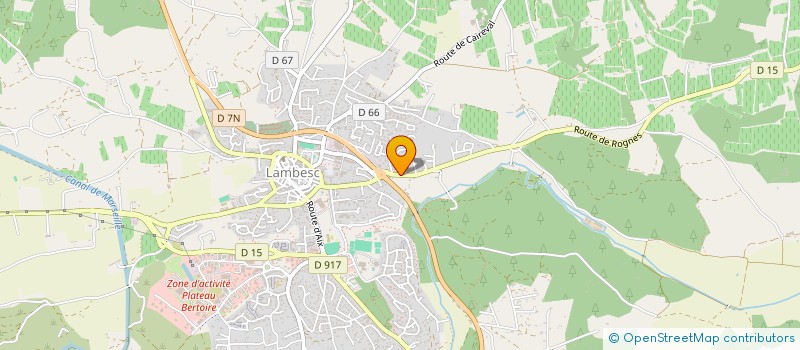 localisation de l'entreprise MADAME ISABELLE FORTIN  LAMBESC