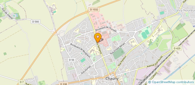 localisation de l'entreprise MADAME ISABELLE FOSSEN à CHAUNY