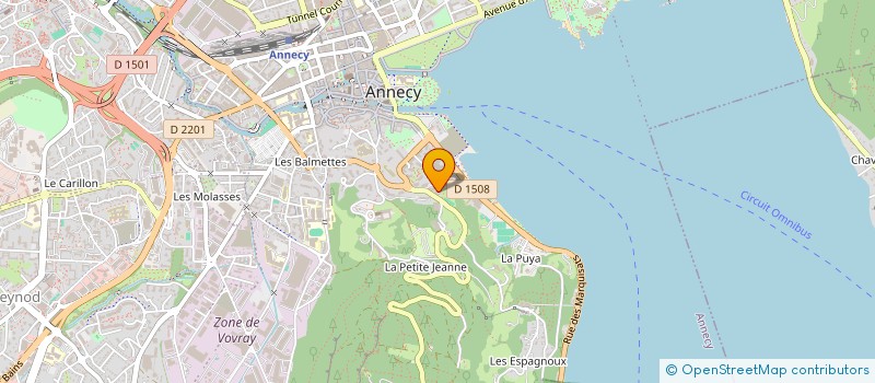 localisation de l'entreprise MADAME ISABELLE FOSSEY à ANNECY