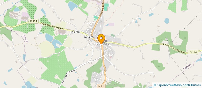 localisation de l'entreprise MADAME ISABELLE FOUBERT  CANCON