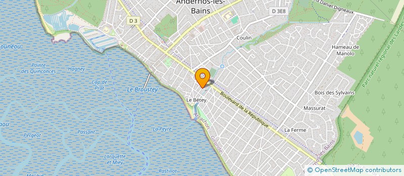 localisation de l'entreprise MADAME ISABELLE FOURES  ANDERNOS-LES-BAINS