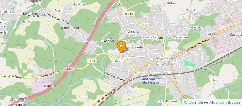 localisation de l'entreprise MADAME ISABELLE FOUREST à SAINT-VINCENT-DE-TYROSSE