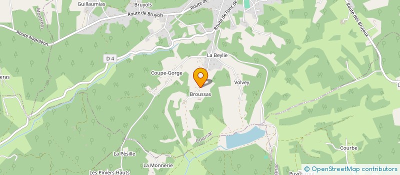 localisation de l'entreprise MADAME ISABELLE FOURLOUBEY  COURSAC