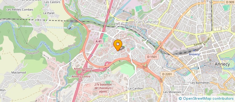 localisation de l'entreprise MADAME ISABELLE FOURMY à ANNECY