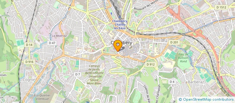 localisation de l'entreprise MADAME ISABELLE FOURNIER à CHAMBERY