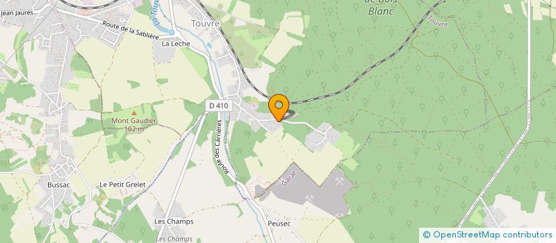 localisation de l'entreprise MADAME ISABELLE FOURNIER  TOUVRE