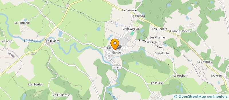 localisation de l'entreprise MADAME ISABELLE FOURNIER à CHAMPAGNAC-LA-RIVIERE