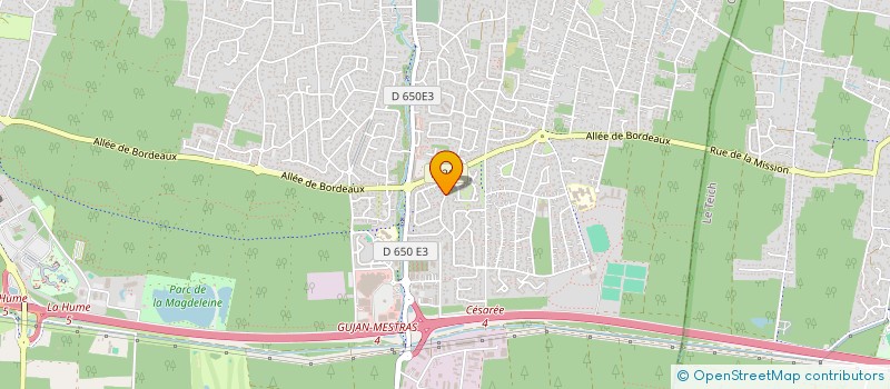 localisation de l'entreprise MADAME ISABELLE FOURNIER  GUJAN-MESTRAS