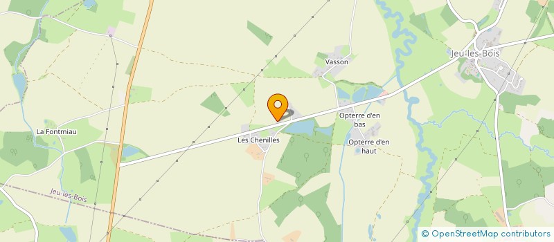 localisation de l'entreprise MADAME ISABELLE FRAGNIER à JEU-LES-BOIS