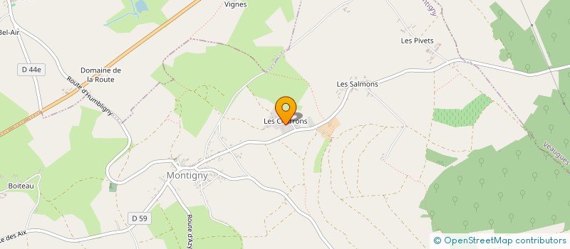 localisation de l'entreprise MADAME ISABELLE FRAISSANGE  MONTIGNY