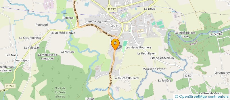 localisation de l'entreprise MADAME ISABELLE FRANCE COUSIN à GUER