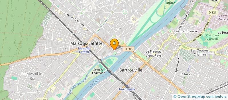 localisation de l'entreprise MADAME ISABELLE FRANCESCHI  MAISONS-LAFFITTE