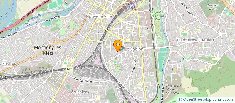 localisation de l'entreprise MADAME ISABELLE FRANCIN  METZ