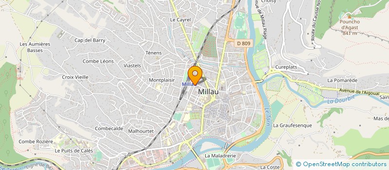 localisation de l'entreprise MADAME ISABELLE FRANCISCO  MILLAU