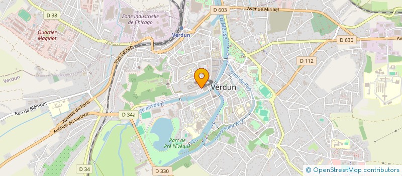 localisation de l'entreprise MADAME ISABELLE FRANCOISE à VERDUN