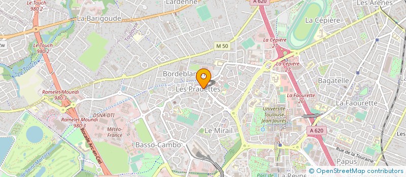 localisation de l'entreprise MADAME ISABELLE FRASSON PEGUET à TOULOUSE