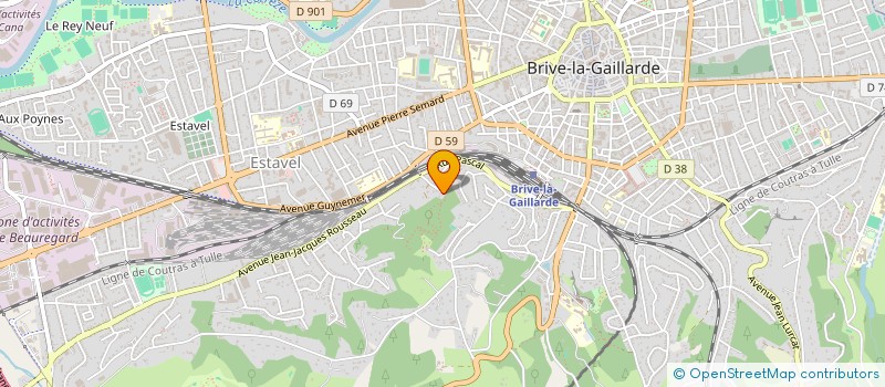 localisation de l'entreprise MADAME ISABELLE FREGEAC  BRIVE-LA-GAILLARDE