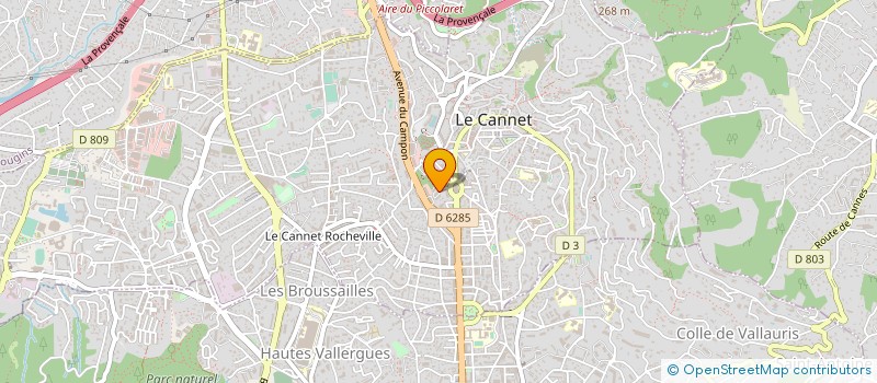 localisation de l'entreprise MADAME ISABELLE FRISTCH à LE CANNET