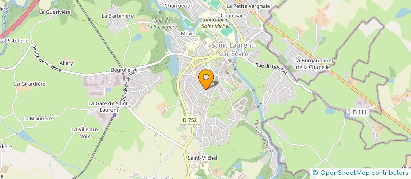 localisation de l'entreprise MADAME ISABELLE FRUCHET  SAINT-LAURENT-SUR-SEVRE