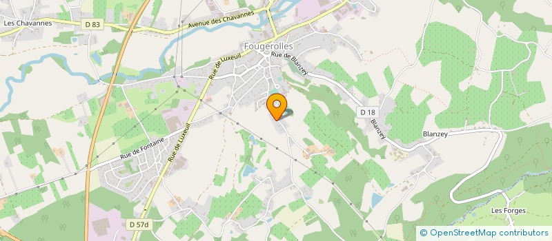 localisation de l'entreprise MADAME ISABELLE FUHRMANN  FOUGEROLLES-SAINT-VALBERT