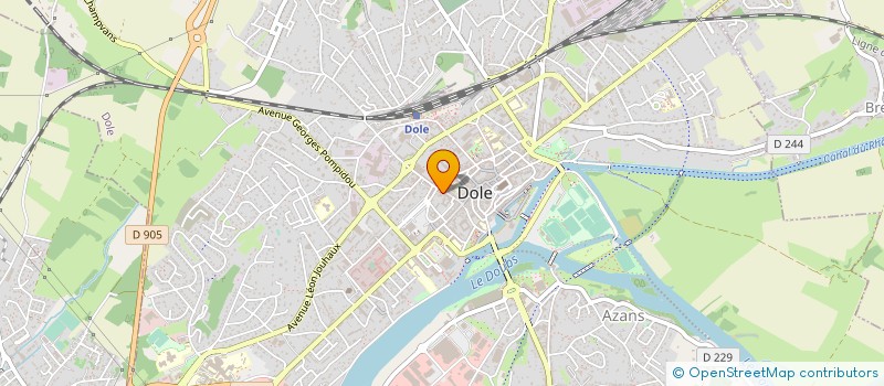 localisation de l'entreprise MADAME ISABELLE FULCONIS à DOLE