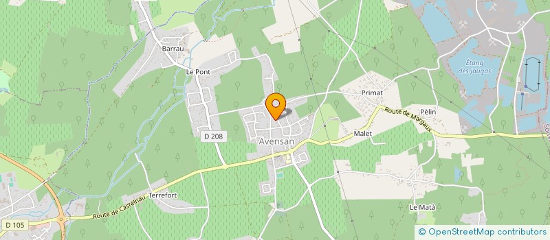 localisation de l'entreprise MADAME ISABELLE FUSZ  AVENSAN