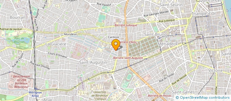 localisation de l'entreprise MADAME ISABELLE GABA à BORDEAUX