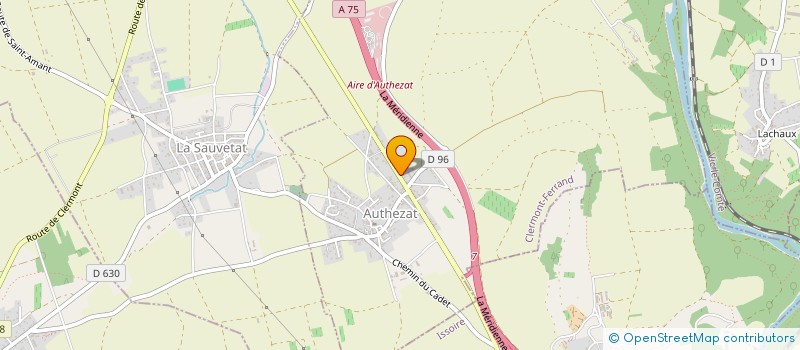 localisation de l'entreprise MADAME ISABELLE GABELLIER  AUTHEZAT