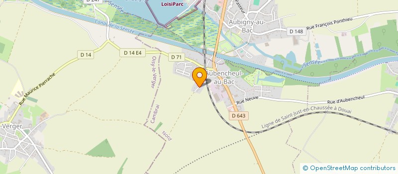 localisation de l'entreprise MADAME ISABELLE GABET  AUBENCHEUL-AU-BAC