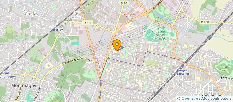 localisation de l'entreprise MADAME ISABELLE GABISON à SARCELLES