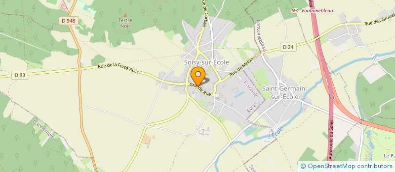 localisation de l'entreprise MADAME ISABELLE GABRIEL  SOISY-SUR-ECOLE