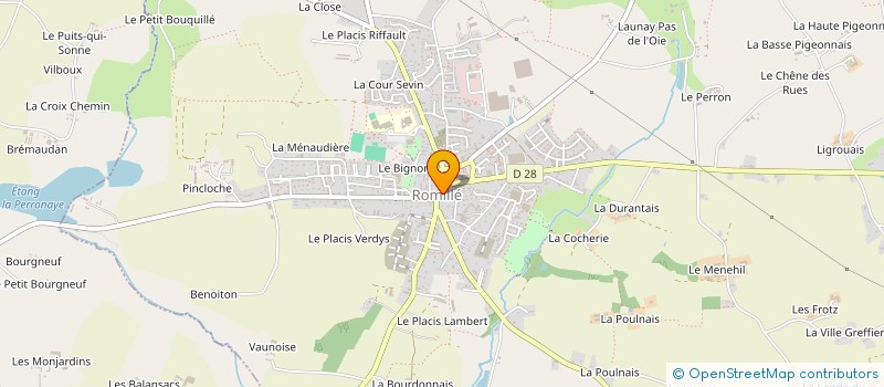 localisation de l'entreprise MADAME ISABELLE GAGNARD à ROMILLE
