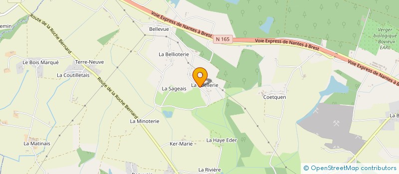 localisation de l'entreprise MADAME ISABELLE GALIPAUD  SAINTE-REINE-DE-BRETAGNE