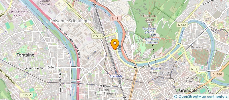 localisation de l'entreprise MADAME ISABELLE GALLAND  GRENOBLE