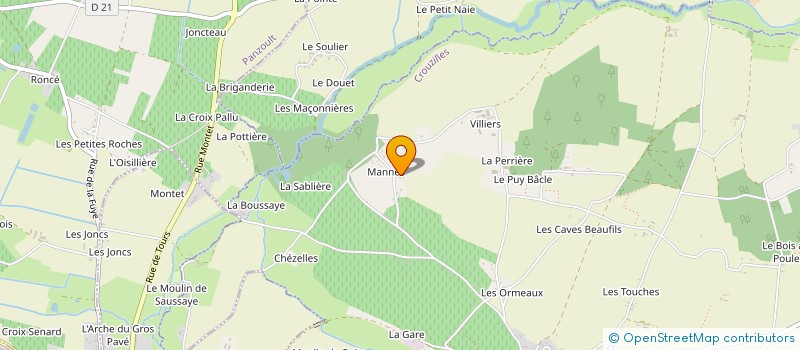 localisation de l'entreprise MADAME ISABELLE GALLIEN  CROUZILLES