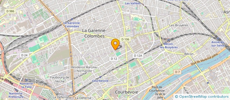 localisation de l'entreprise MADAME ISABELLE GANDARINHO GONCALVES à LA GARENNE-COLOMBES