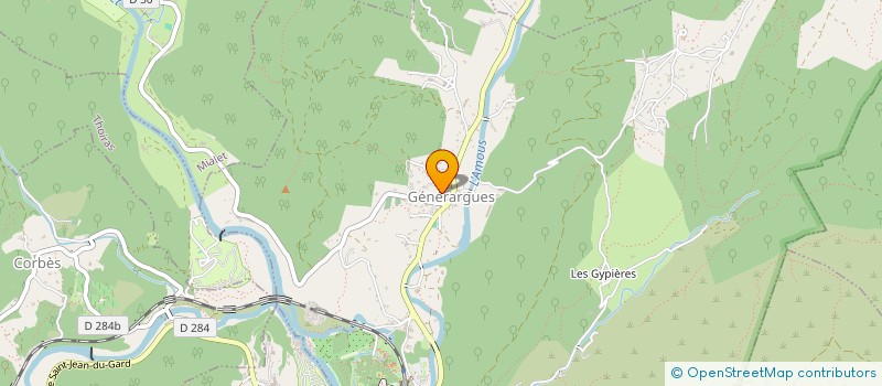 localisation de l'entreprise MADAME ISABELLE GARCIA  GENERARGUES