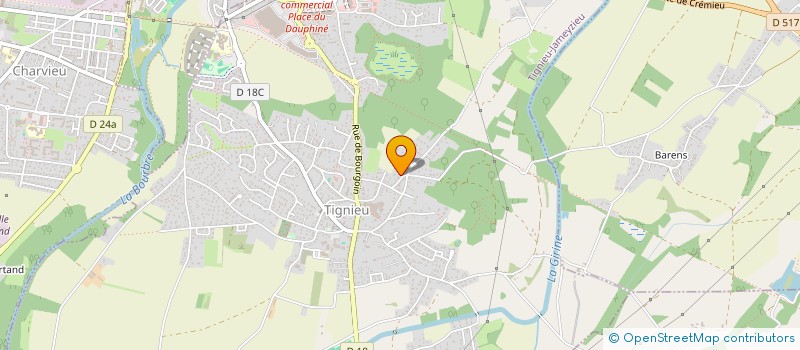 localisation de l'entreprise MADAME ISABELLE GARDAN  TIGNIEU-JAMEYZIEU