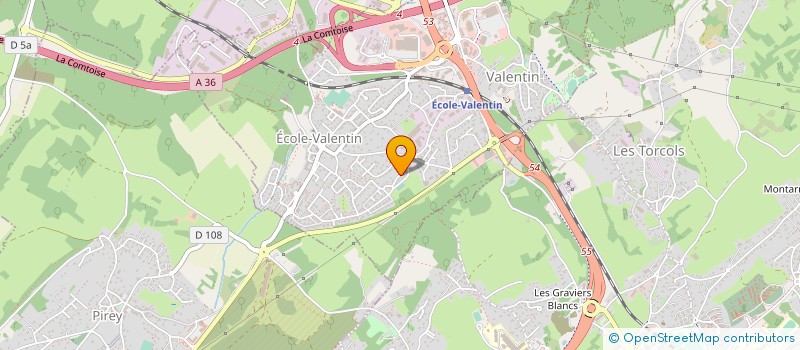 localisation de l'entreprise MADAME ISABELLE GARDOT  ECOLE-VALENTIN