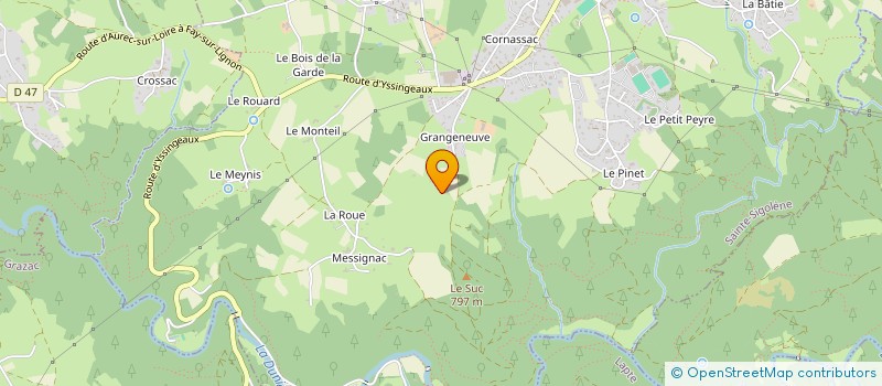 localisation de l'entreprise MADAME ISABELLE GARNIER à SAINTE-SIGOLENE