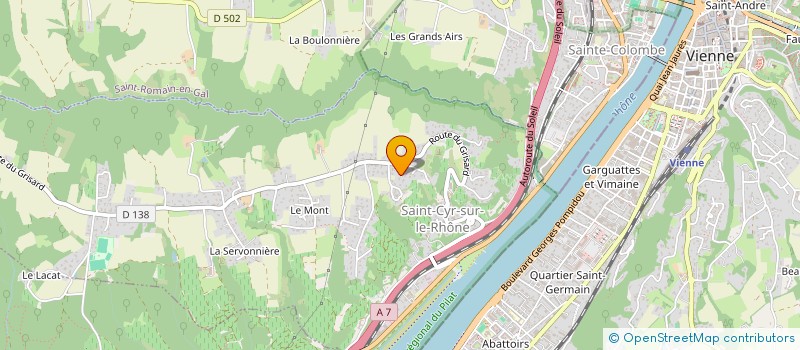 localisation de l'entreprise MADAME ISABELLE GARNIER  SAINT-CYR-SUR-LE-RHONE