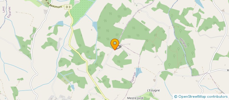 localisation de l'entreprise MADAME ISABELLE GARRAUD  ESPARSAC