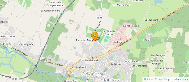 localisation de l'entreprise MADAME ISABELLE GARREAU  AZAY-LE-RIDEAU