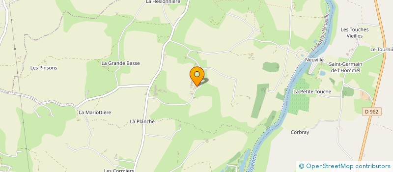 localisation de l'entreprise MADAME ISABELLE GARRY  LA ROCHE-NEUVILLE