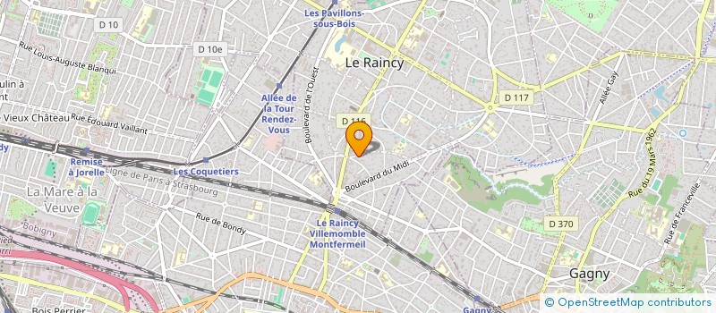 localisation de l'entreprise MADAME ISABELLE GAUTHEROT à LE RAINCY