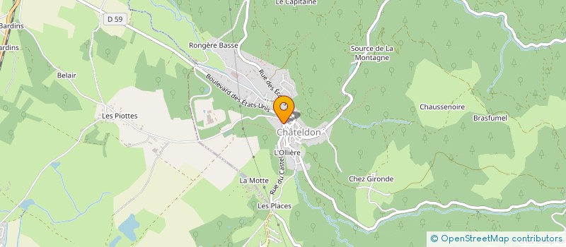 localisation de l'entreprise MADAME ISABELLE GAUTHIER  CHATELDON