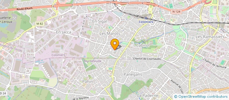 localisation de l'entreprise MADAME ISABELLE GAUTHIEZ à COLOMIERS